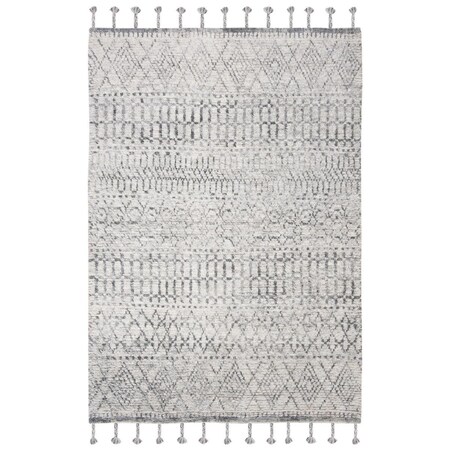 Safavieh 5 x 8 ft. Casablanca Abstract 100 Percent Wool Pile Rectangle Rug Ivory & Navy CSB262A-5